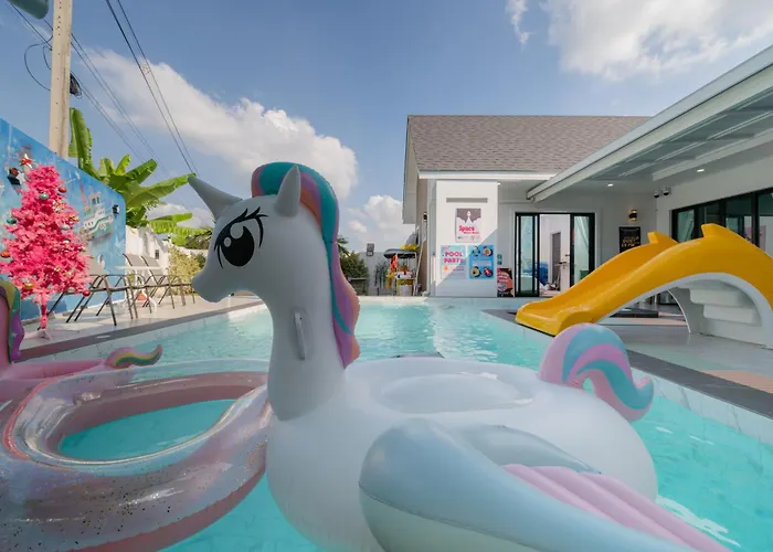 Space Water House พูลวิลล่าครอบครัว วันหยุดที่บ้าน *